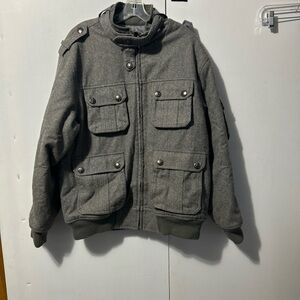 Men's Charcoal Bomber Jacket